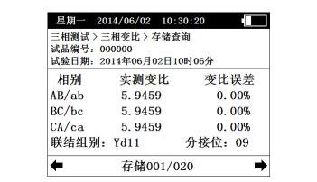 單相測試參數(shù)設置